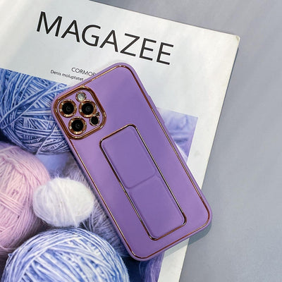 New Kickstand Case case for iPhone 12 with stand purple — Hurtel