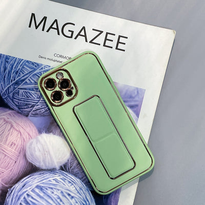 New Kickstand Case case for iPhone 12 Pro with stand green — Hurtel