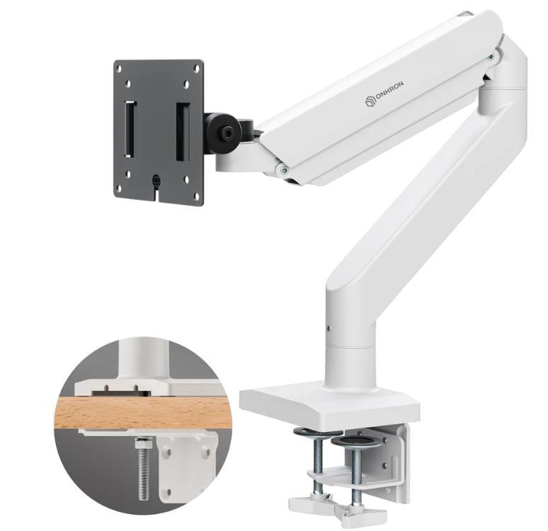 MONITOR ACC DESK MOUNT/15-42" BLK/WHT G110-BW ONKRON