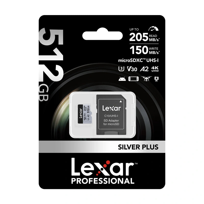 Karta pamięci Lexar High-Performance Silver Plus microSDXC 512GB + adapter - Image 5