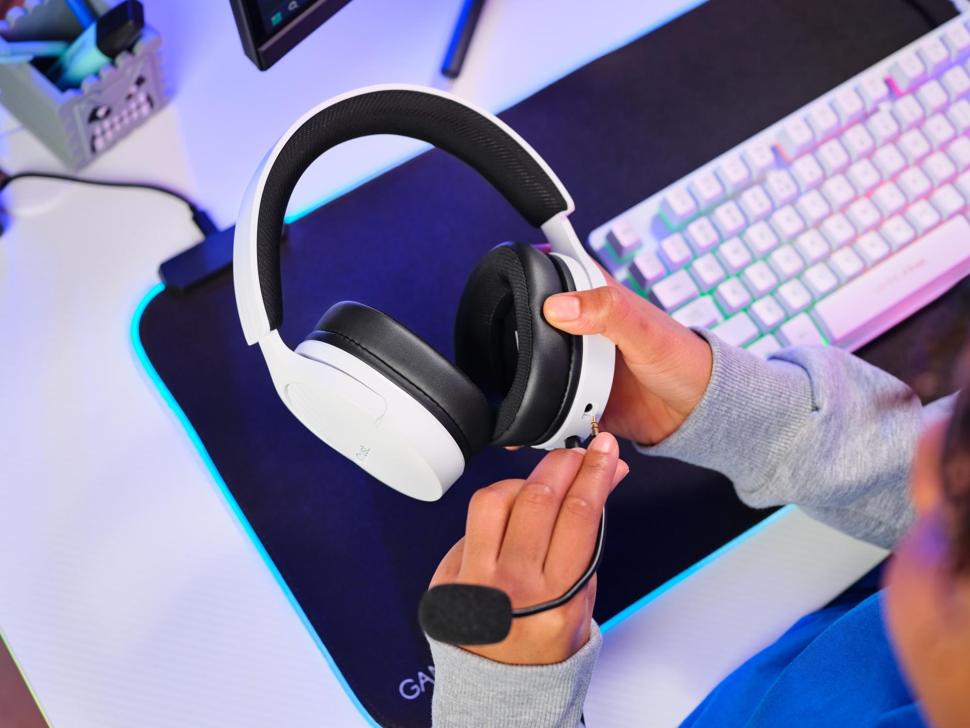 HEADSET GXT489W FAYZO/WHT 25210 TRUST