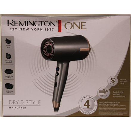 SALE OUT. Remington D6077 Hair dryer, 2000 W, Grey | Remington Hair dryer | D6077 | 2000 W | Number of temperature setti