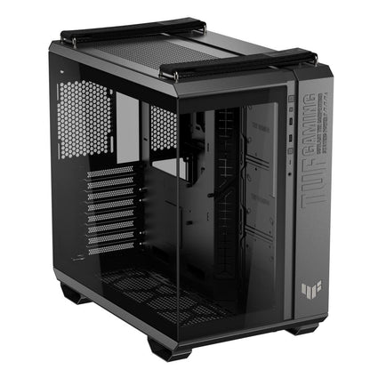 Case|ASUS|TUF Gaming GT502 Horizon|MidiTower|Case product features Transparent panel|Not included|ATX|MicroATX|MiniITX|Colour Black|TUFGAMINGGT502HORIZON