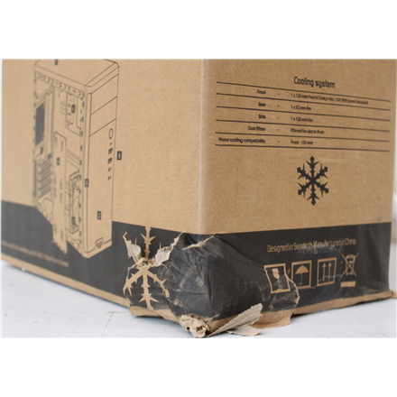 SALE OUT. Fractal Design Core 1100, Black | Fractal Design | CORE 1100 | Black | Micro ATX | DAMAGED PACKAGING, DENTED B