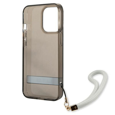 Guess GUHCP13LHTSGSK iPhone 13 Pro / 13 6.1" black/black hardcase Translucent Stap
