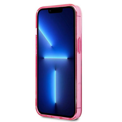 Karl Lagerfeld Gradient Ikonik Karl&amp;Choupette Case for iPhone 13 Pro / iPhone 13 - Pink