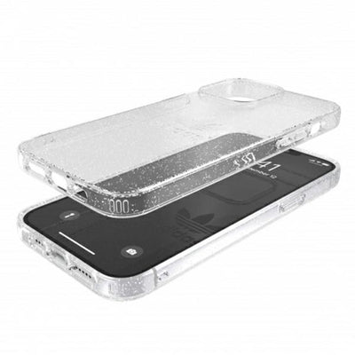 Adidas OR Protective Clear Case Glitter for iPhone 13 Pro Max - Transparent Silver