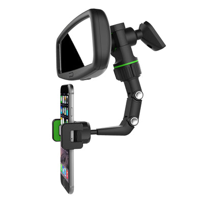 Adjustable car rearview mirror holder for smartphone — Hurtel