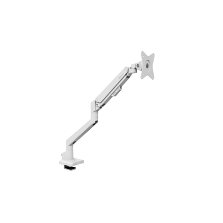 Arozzi Desk Mount | Neo Single - Gas Spring Monitor Arm AZ-ALZARE-NEO-WT | Tilt, Swivel, Rotation | Maximum weight (capa