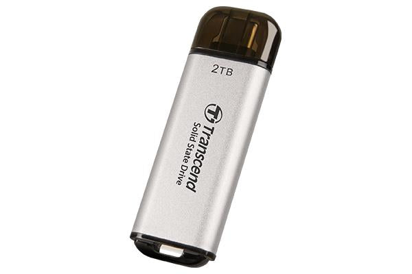External SSD TRANSCEND ESD300 2TB USB-C Write speed 950 MBytes/sec Read speed 1500 MBytes/sec TS2TESD300S