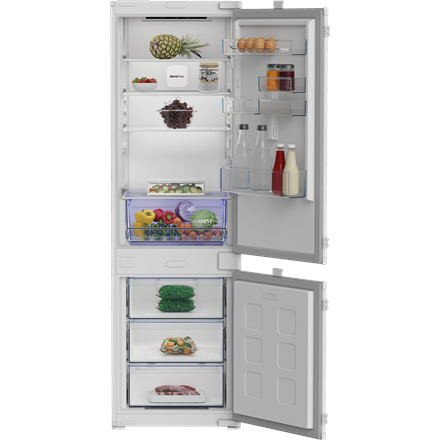 BEKO Refrigerator | B3BCNA294HS | Energy efficiency class E | Built-in | Combi | Height 177.5 cm | No Frost system | Fri