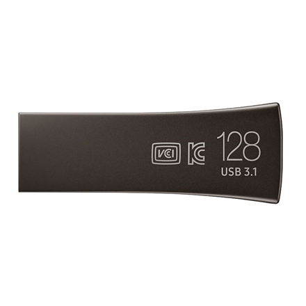 Samsung | BAR Plus | MUF-128BE4/APC | 128 GB | USB 3.1 | Grey