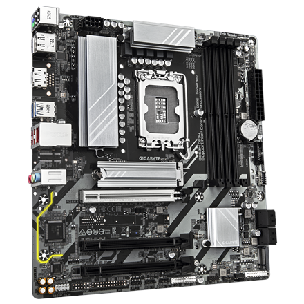 Gigabyte B860M DS3H | Processor family Intel | Processor socket LGA1851 | DDR5 | Supported hard disk drive interfaces M.