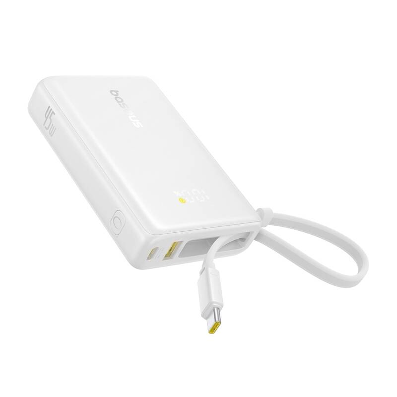 Powerbank Baseus PicoGo Digital Display 10000mAh 45W (biały) - Image 3