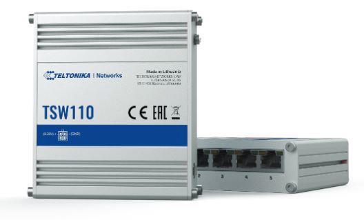Switch TELTONIKA TSW110 Desktop/pedestal DIN Rail TSW110