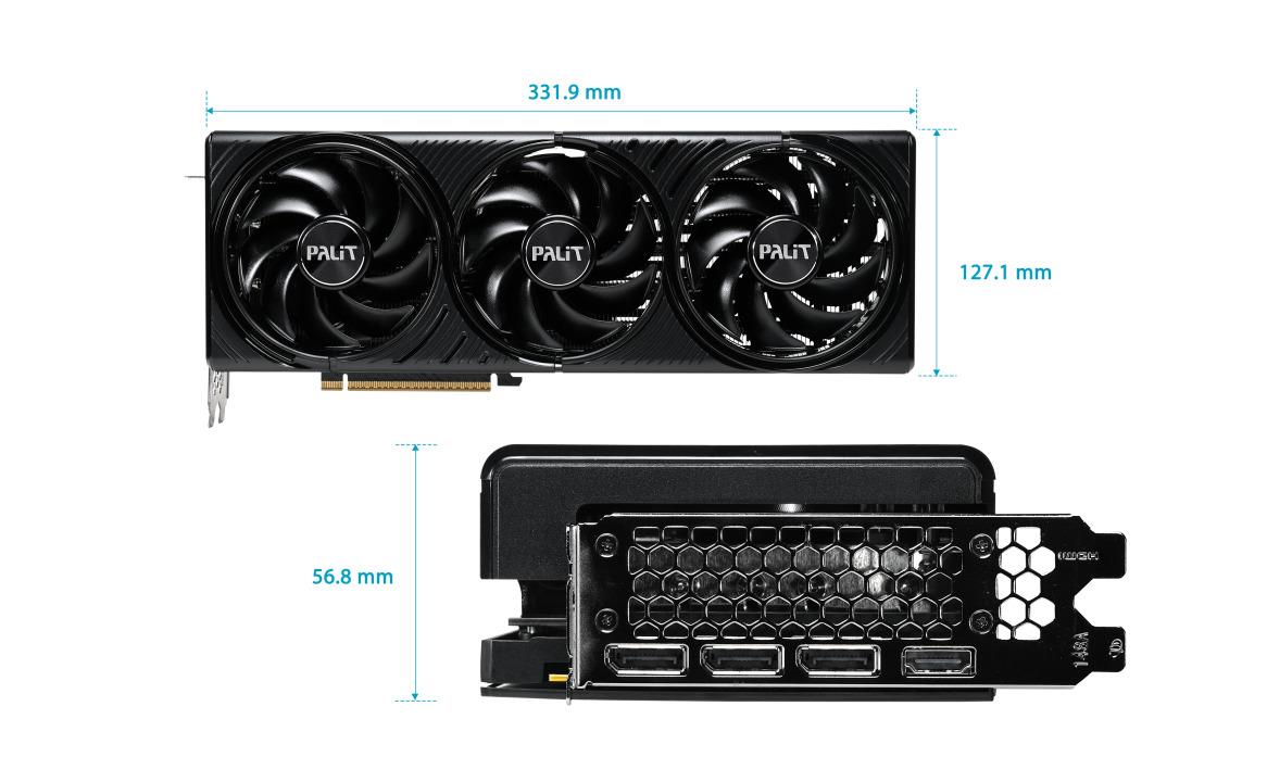 Graphics Card PALIT NVIDIA GeForce RTX 5080 2295 MHz 16 GB GDDR7 256 bit PCI Express 5.0 Active NE75080U19T2-GB2035S