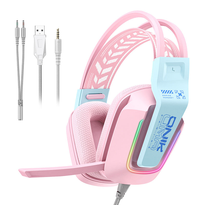 ONIKUMA X13 gaming headphones (pink) - Image 1