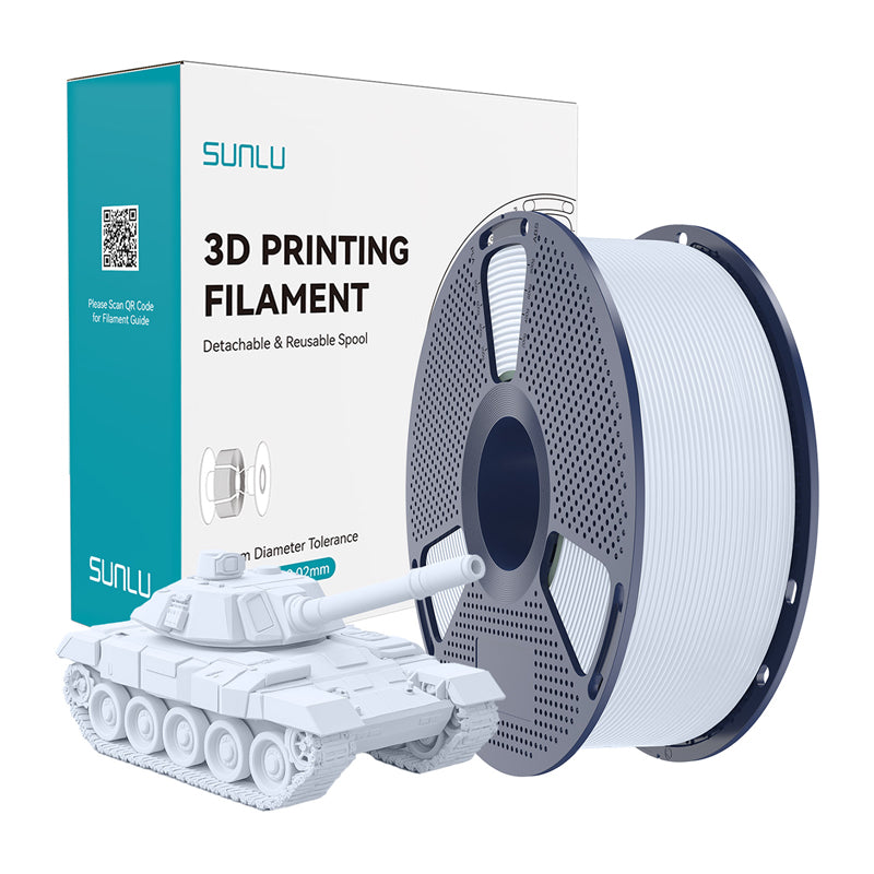 Sunlu PLA+ High-Speed White Filament - Image 1