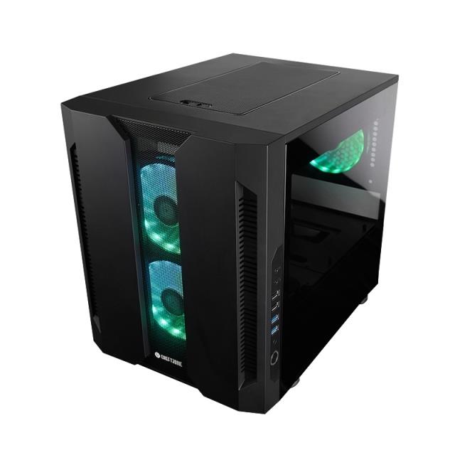 Case CHIEFTEC micro ATX/Mini-ITX Black Cube PC GM-02B-OP