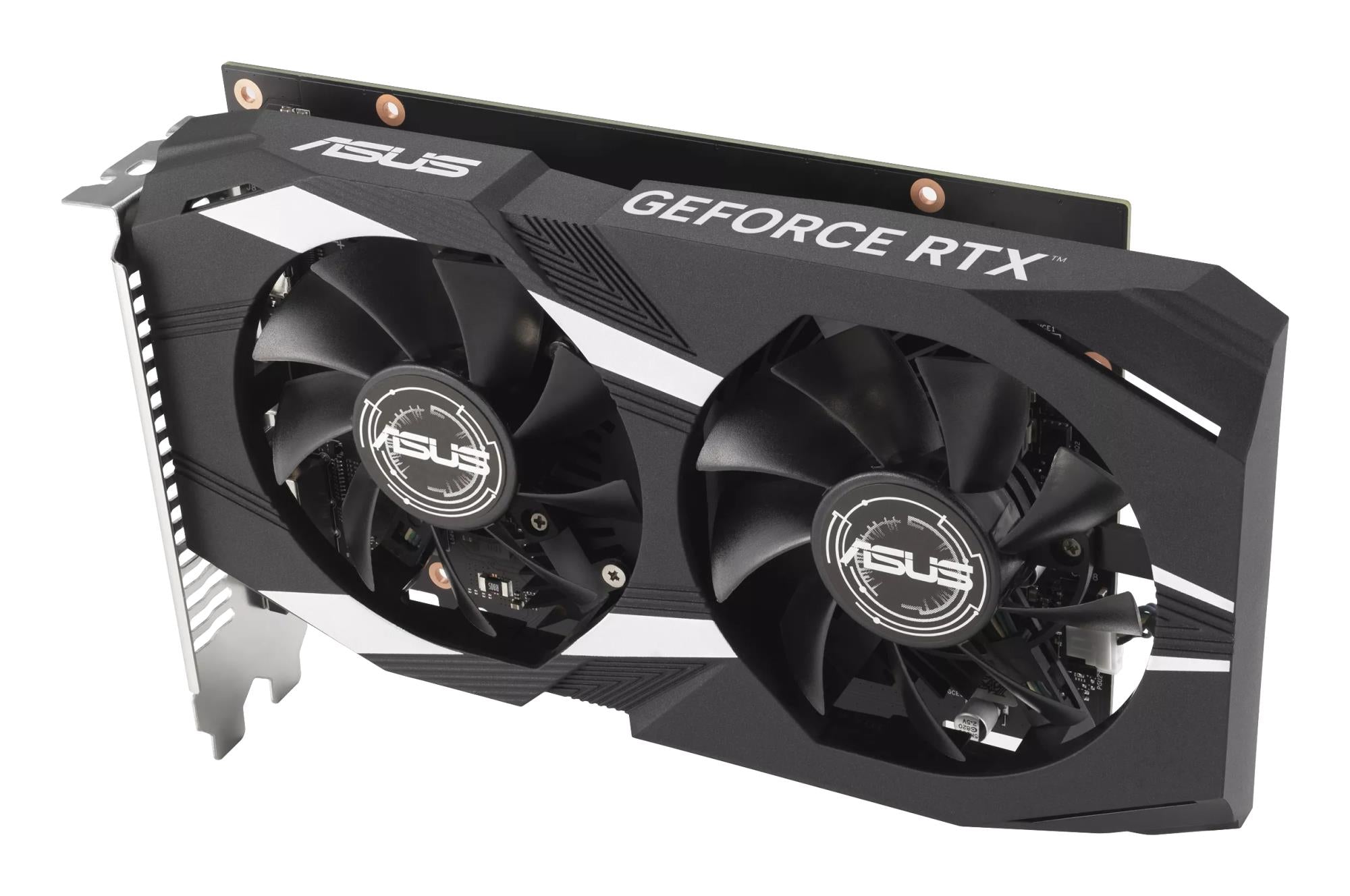 Graphics Card ASUS NVIDIA GeForce RTX 3050 6 GB GDDR6 96 bit PCIE 4.0 16x Dual Slot Fansink 1xDVI-D 1xHDMI 1xDisplayPort DUAL-RTX3050-O6G