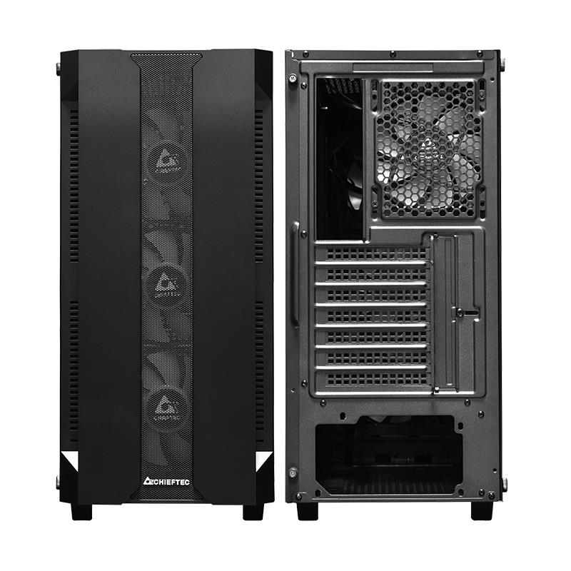 Case CHIEFTEC HUNTER MidiTower Not included ATX MiniITX Colour Black GS-01B-OP