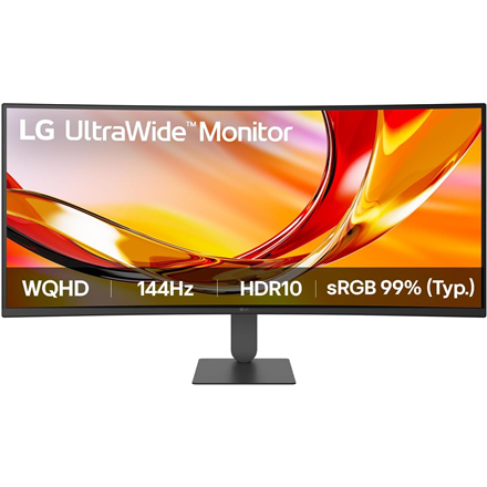 LG 34U620B-B UltraWide | 34 " | VA | WQHD | 21:9 | 144 Hz | 5 ms | 3440 x 1440 pixels | 300 cd/m² | HDMI ports quantity 