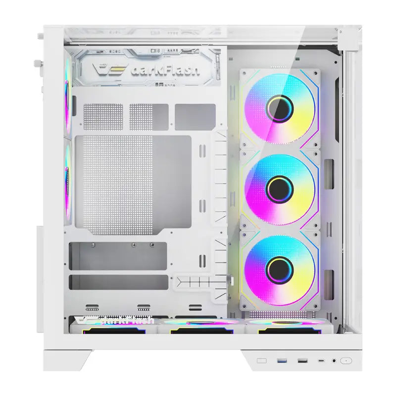 Computer case DarkFlash TH285 PLUS + 8 fans (white) - Image 3
