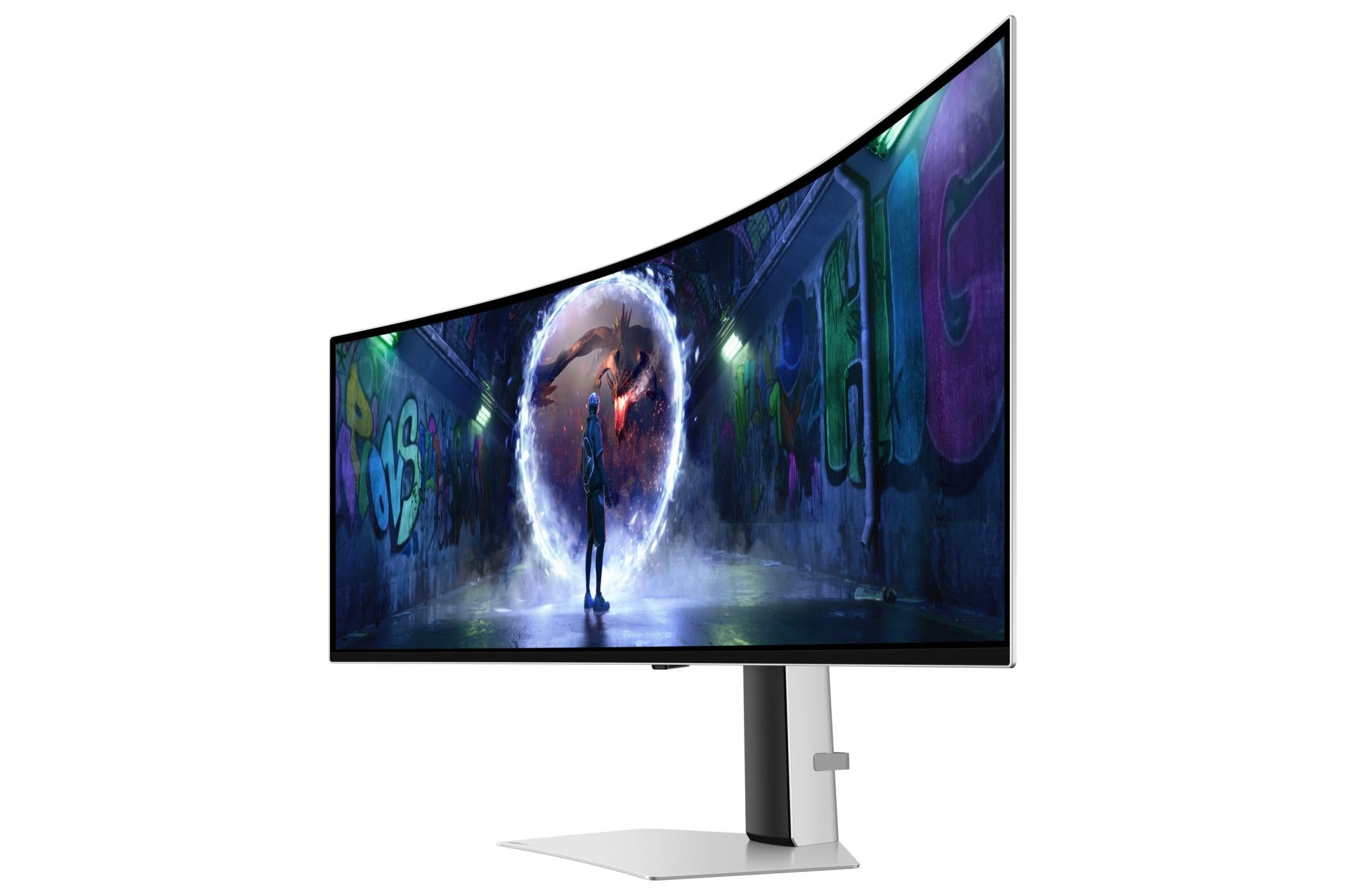 Monitor SAMSUNG Odyssey G9 G93SD 49" Gaming/Curved Panel OLED 5120x1440 32:9 240 Hz 0.03 ms Colour White LS49DG934SUXEN