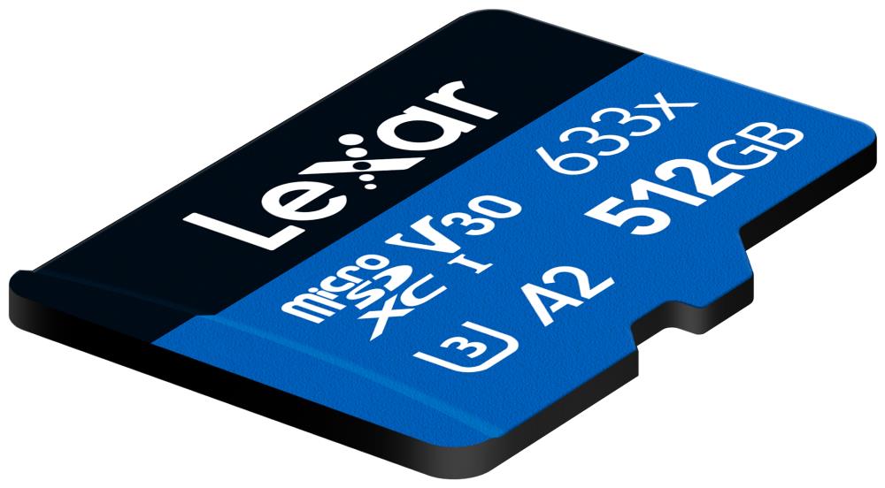 MEMORY MICRO SDXC 512GB UHS-I/W/ADAPTER LSDMI512BB633A LEXAR