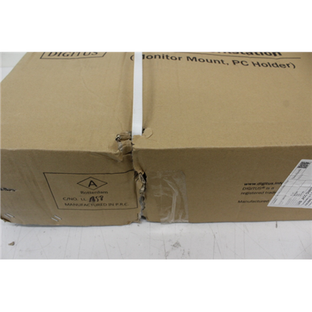SALE OUT. Mobile workstation with individual height adjustment | DA-90374 | Monitor Mount, PC Holder | 17-32 " | Black |