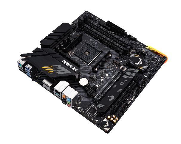 Mainboard ASUS AMD B550 SAM4 MicroATX 1xPCI-Express 3.0 1x 1xPCI-Express 3.0 16x 2xM.2 1xPCI-Express 4.0 16x Memory DDR4 Memory slots 4 1xHDMI 1xDisplayPort 2xUSB 2.0 1xUSB type C 5xUSB 3.2 1xPS/2 1xOptical S/PDIF 1xRJ45 5xAudio port TUFGAMINGB550M-PLUS