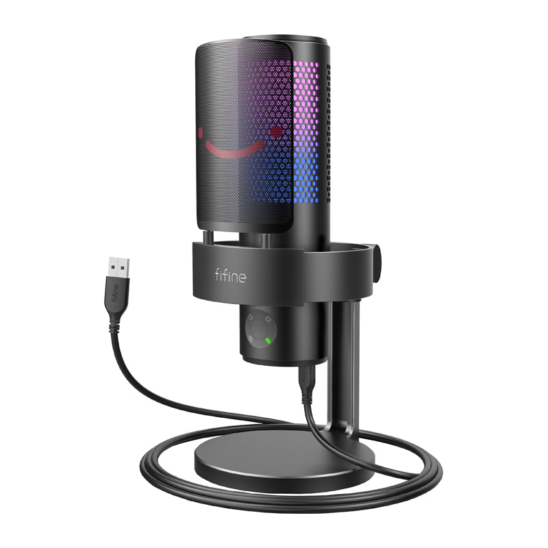 Fifine A9 studio microphone with stand (black) - Image 1