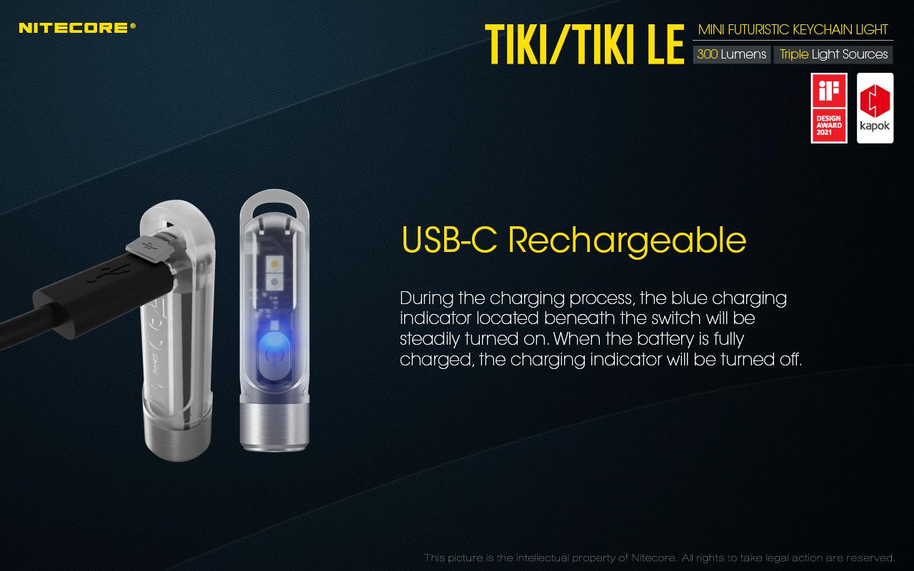 FLASHLIGHT T SERIES 300 LUMENS/TIKI NITECORE