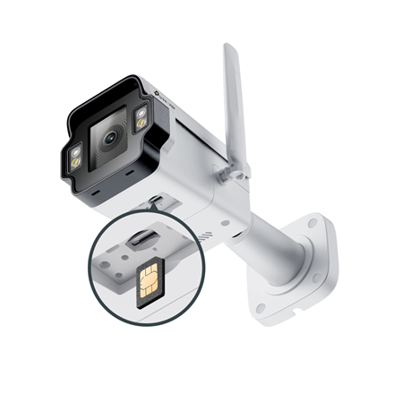 TP-LINK InSight S345-4G | VIGI Outdoor Full-Color 4G Network Camera | Bullet | 4 MP | 4mm | IP66 | H.265+ | MicroSD, up 