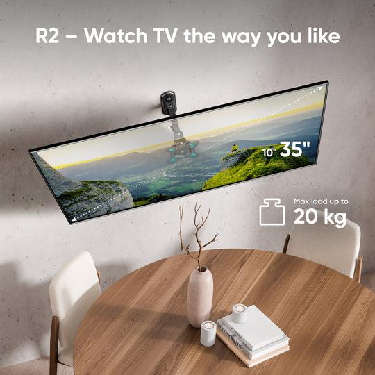 TV SET ACC WALL MOUNT /10-35"/BLACK R2-B ONKRON