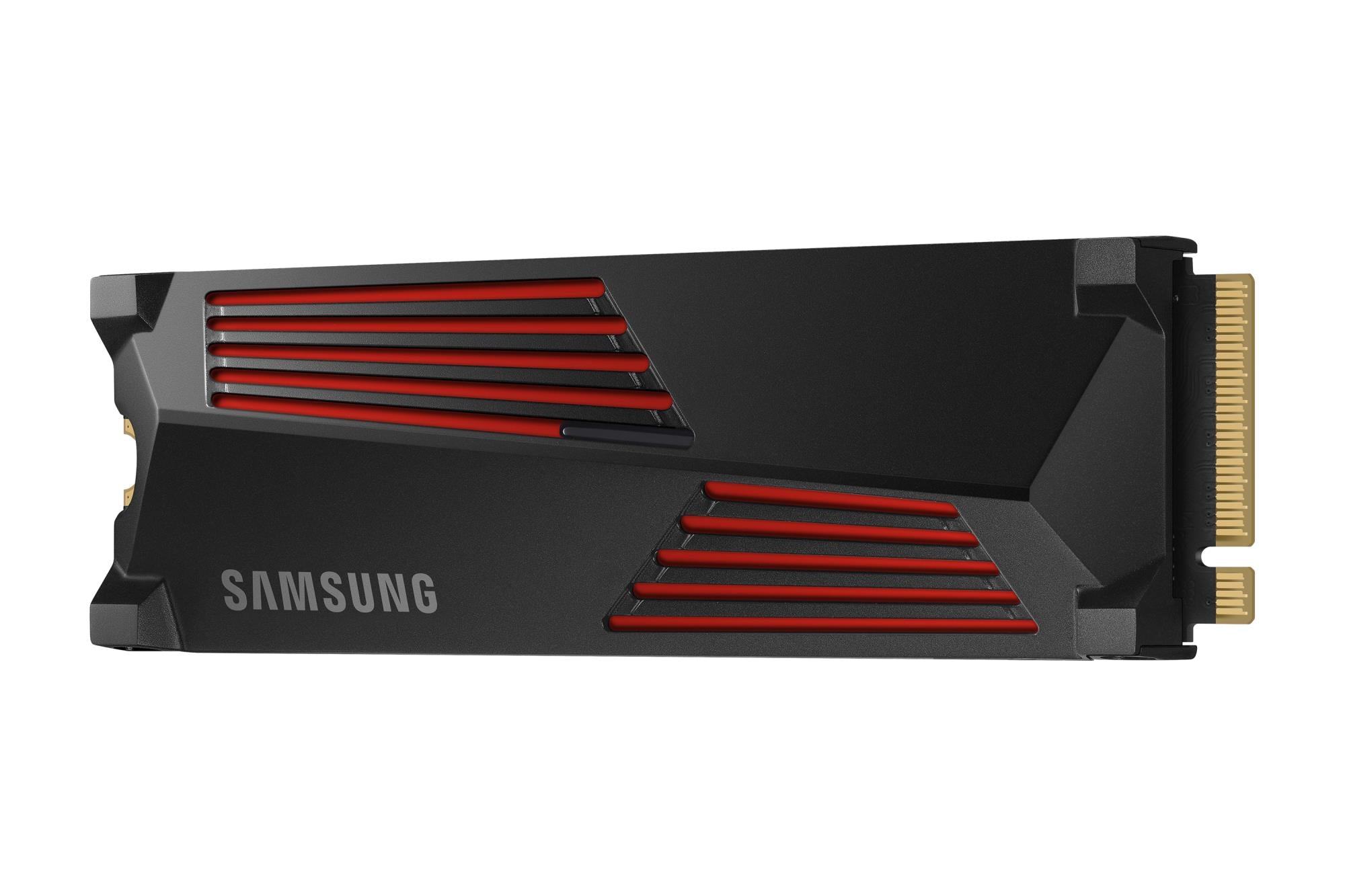 SSD SAMSUNG 990 PRO with Heatsink 4TB M.2 PCIe Gen4 NVMe TLC Write speed 6900 MBytes/sec Read speed 7450 MBytes/sec 2.3mm TBW 1200 TB MTBF 1500000 hours MZ-V9P4T0GW