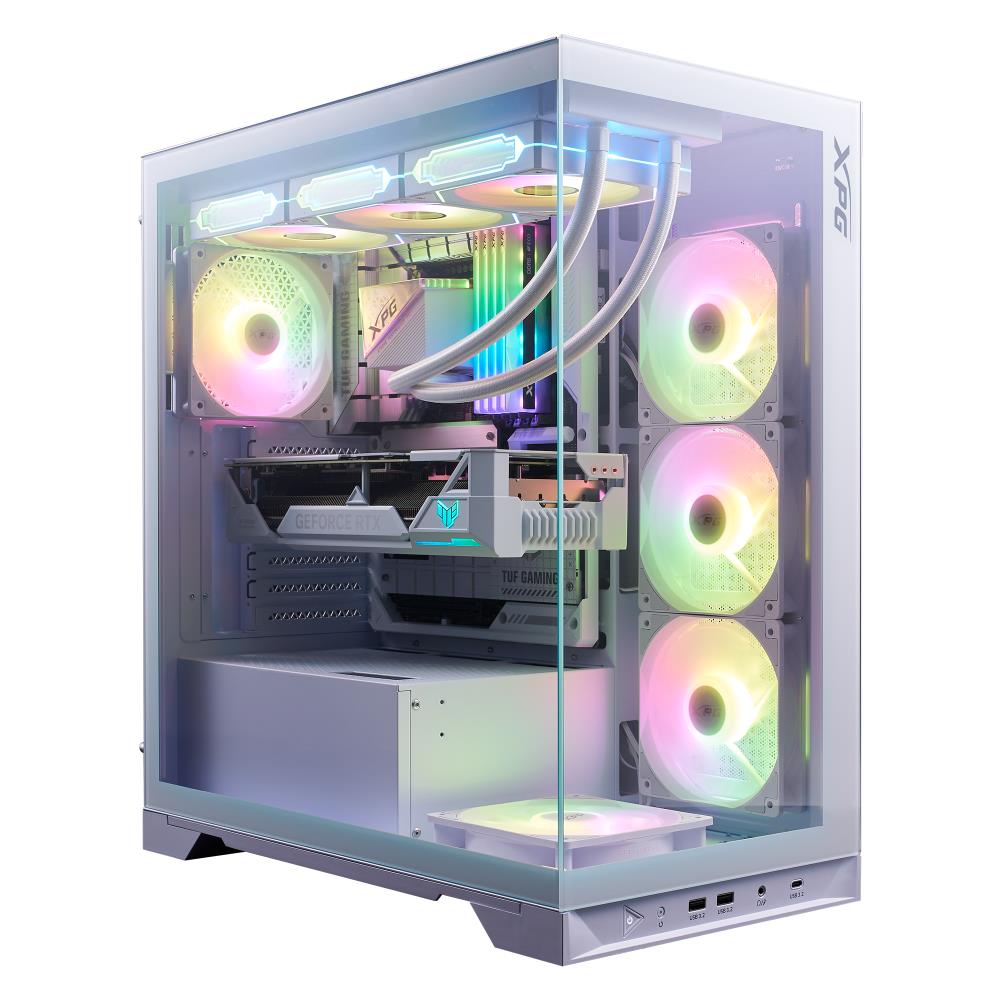 Case ADATA INVADER X BTF MidiTower Case product features Transparent panel ATX MicroATX MiniITX Colour White INVADERXBTFMT-WHCWW