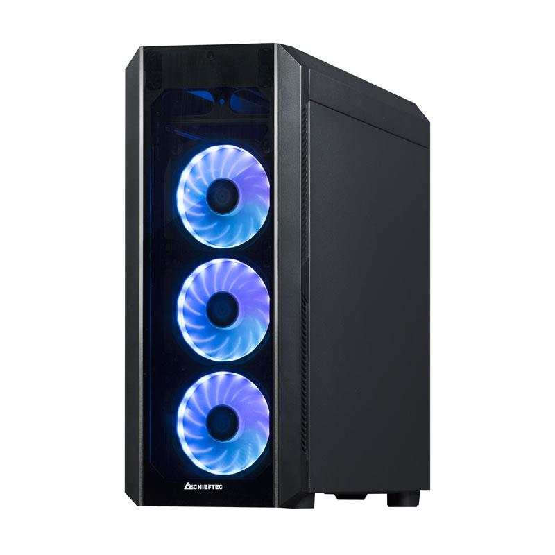 Case CHIEFTEC Scorpion 3 GL-03B-OP MidiTower Not included ATX MicroATX MiniITX Colour Black GL-03B-OP
