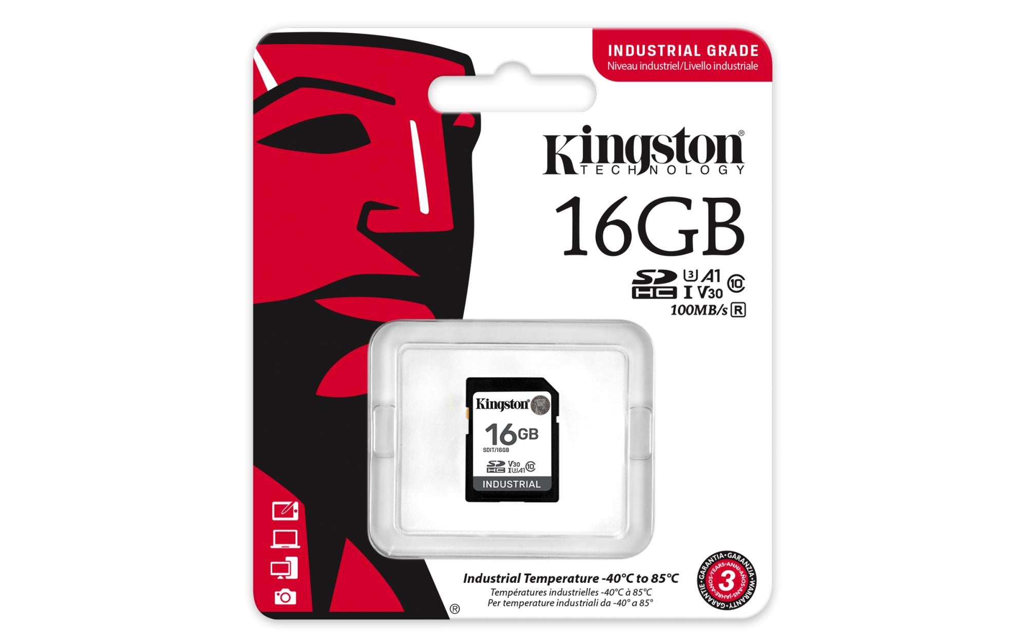 MEMORY SDHC 16GB C10/SDIT/16GB KINGSTON