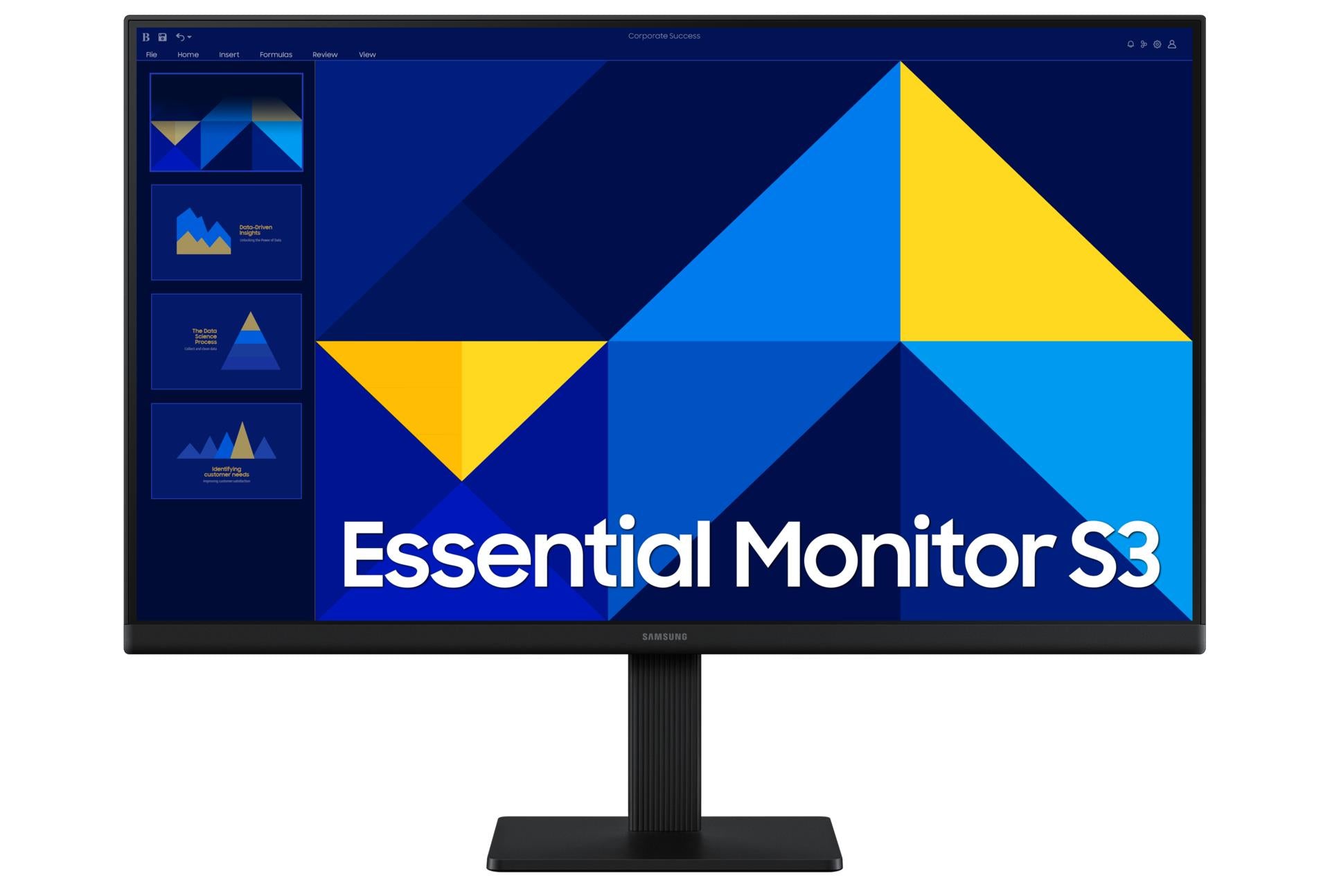 LCD Monitor SAMSUNG Essential Monitor S3 24" Panel IPS 1920x1080 16:9 100Hz 5 ms LS24D300GAUXEN
