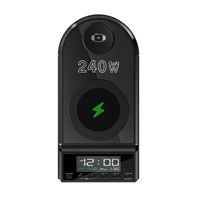 Blitzwolf BW-FW10 alarm clock with charger 2xUSB-A, 4xUSB-C, 240W - Image 5