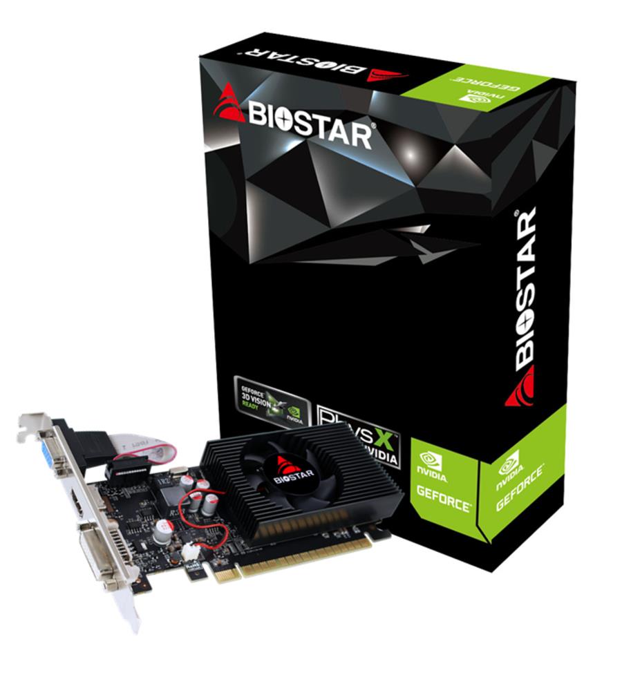 Graphics Card BIOSTAR NVIDIA GeForce GT 730 700 MHz 2 GB GDDR3 128 bit PCI Express 2.0 Active VN7313THX1