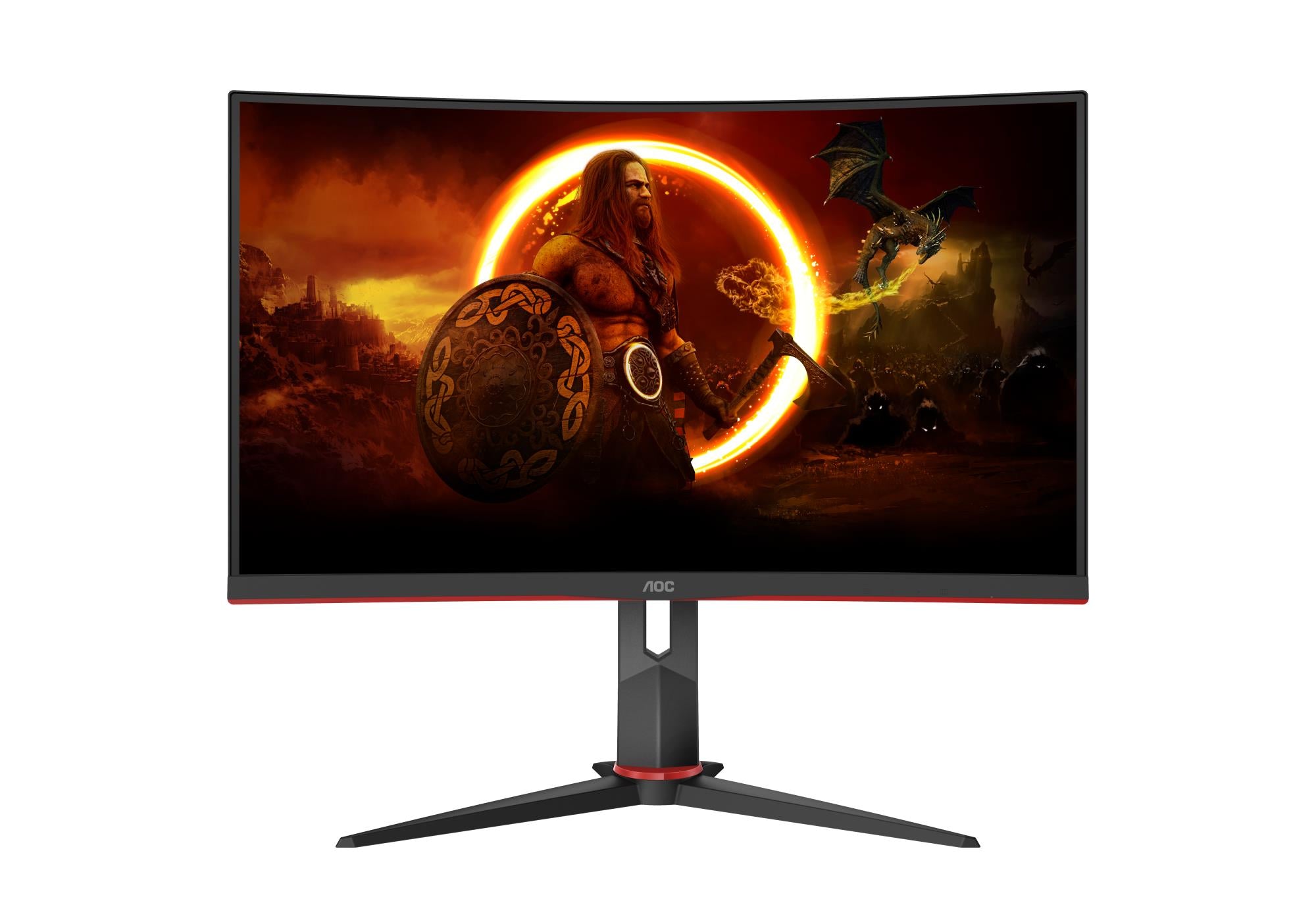 LCD Monitor AOC C27G2Z3/BK 27" Gaming/Curved Panel VA 1920x1080 16:9 240Hz Matte 1 ms Tilt C27G2Z3/BK