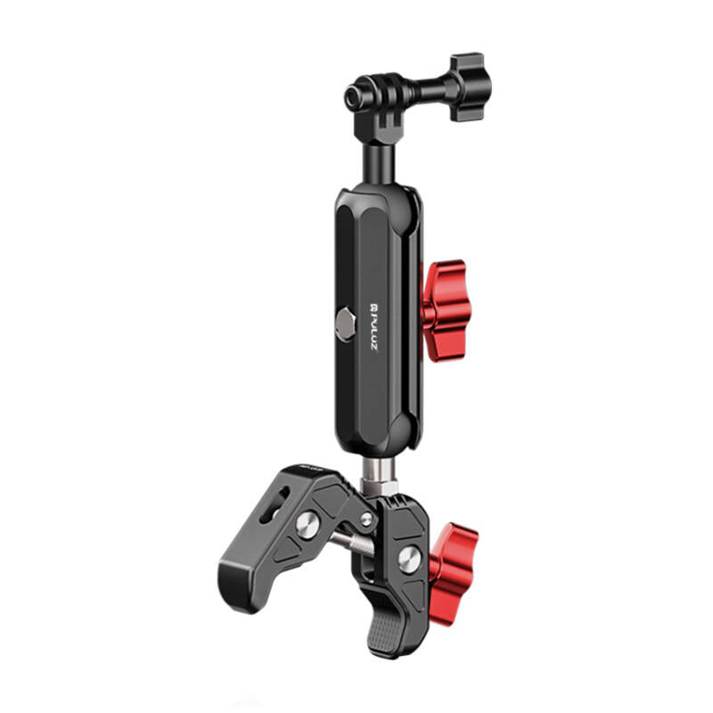 PULUZ motorcycle mount for sports cameras (including Osmo Action 5 Pro, Insta360 X5 / X4 / X3)(PU3211) - Image 1