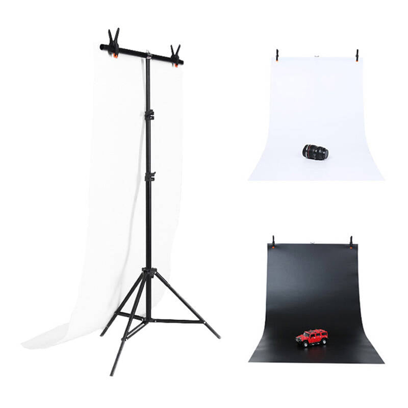 Photo studio background support Puluz 70x200cm + Backdrops 2 pcs DCA0976 - Image 1