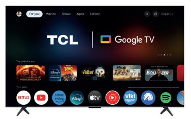 TV Set TCL 55 " 4K Ultra HD 3840 x 2160 pixels Flat QD-Mini LED 55C61K