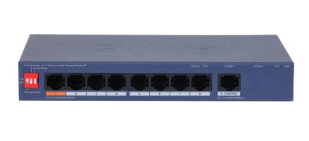 Switch DAHUA CS4009-8ET1GT-60 Switch type Managed Switch layer L2 9xRJ-45 ports RJ-45 Ports Type Gigabit Ethernet (10/100/1000) 8xFast Ethernet (copper) ports quantity 1xGigabit Ethernet (copper) ports quantity Power over Ethernet (PoE) Yes