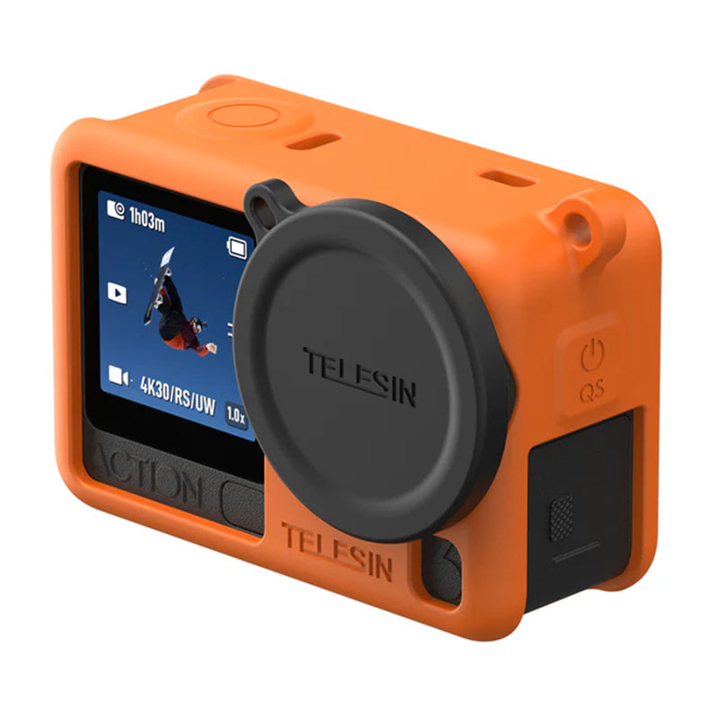Telesin Silicone Protective Case for DJI Osmo Action 6 (Orange) - Image 2