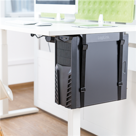 LogiLink EO0009 Adjustable Under-Desk CPU Mount, strap | Logilink