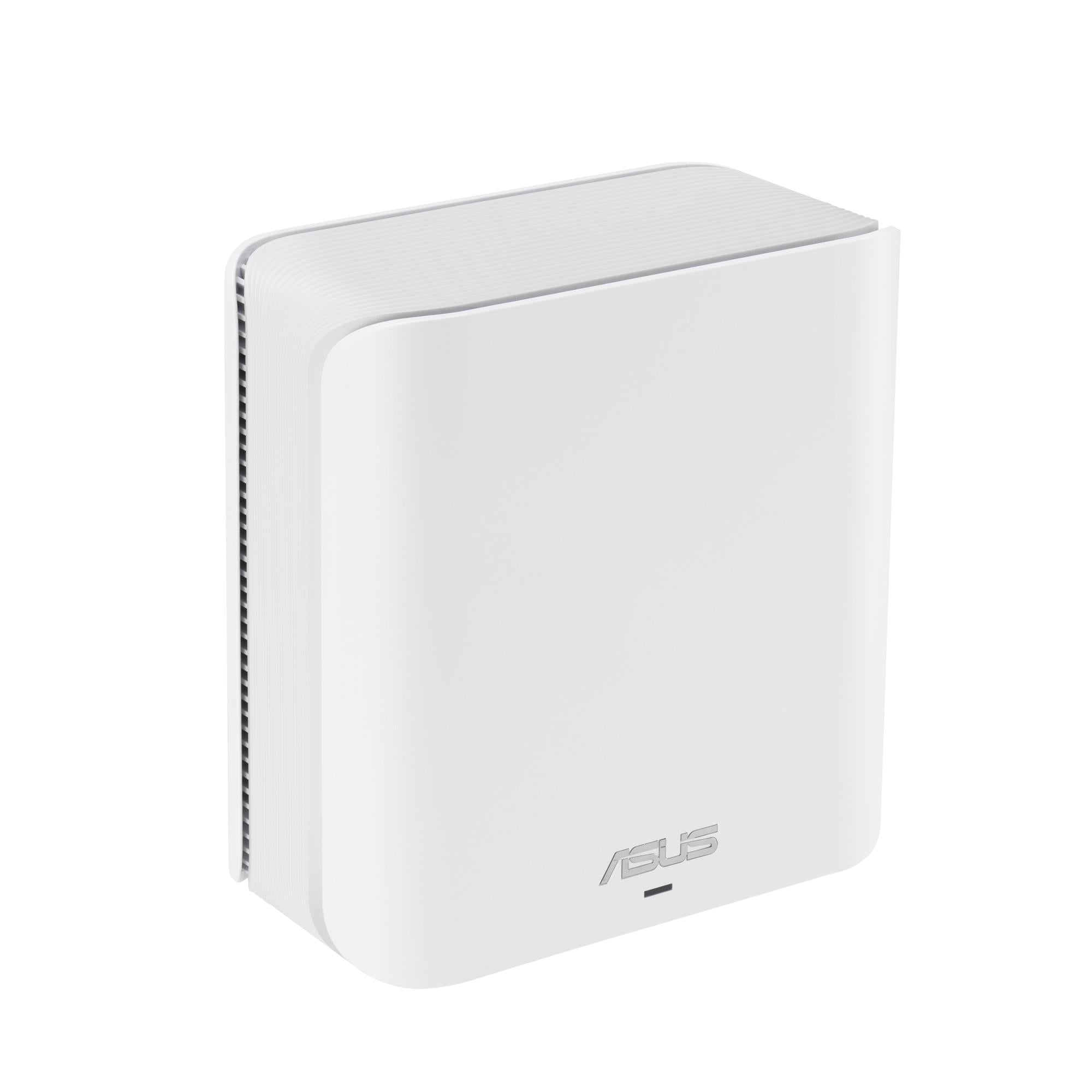 Wireless Router ASUS ZenWiFi BD4 Product type Mesh system Qtty 1 pc(s) Wi-Fi band Dual-band (2.4 GHz / 5 GHz) Wi-Fi 7 (802.11be) Ethernet WAN Yes 2xEthernet LAN (RJ-45) ports WLAN speed 2882 Mbit/s Internal memory 512 MB Flash memory 128 MB White